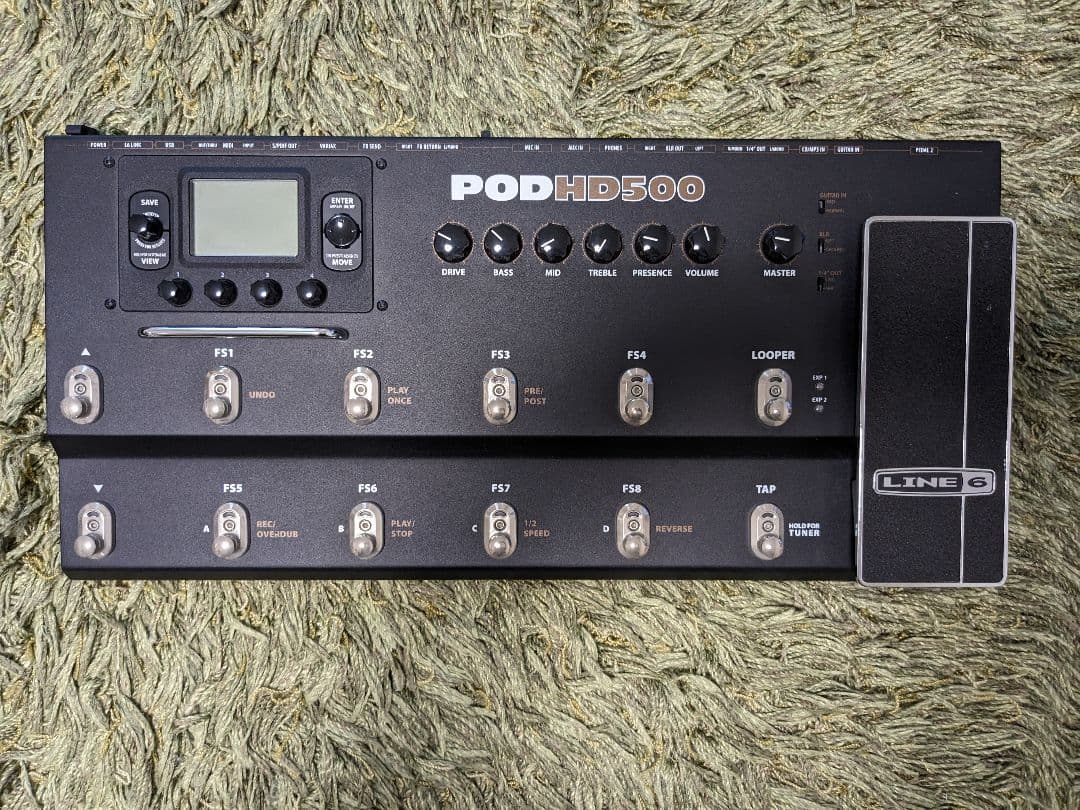 LINE6 POD HD500 ケース付き LINE 6 POD HD500 純正アダプタ