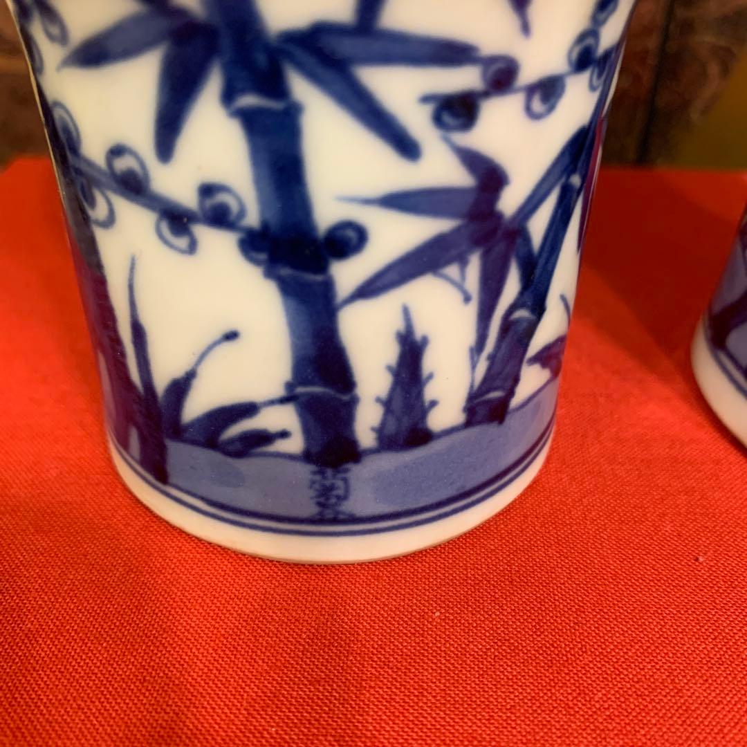 アンティーク　染附 酒注一对 古藤手 珍品 60