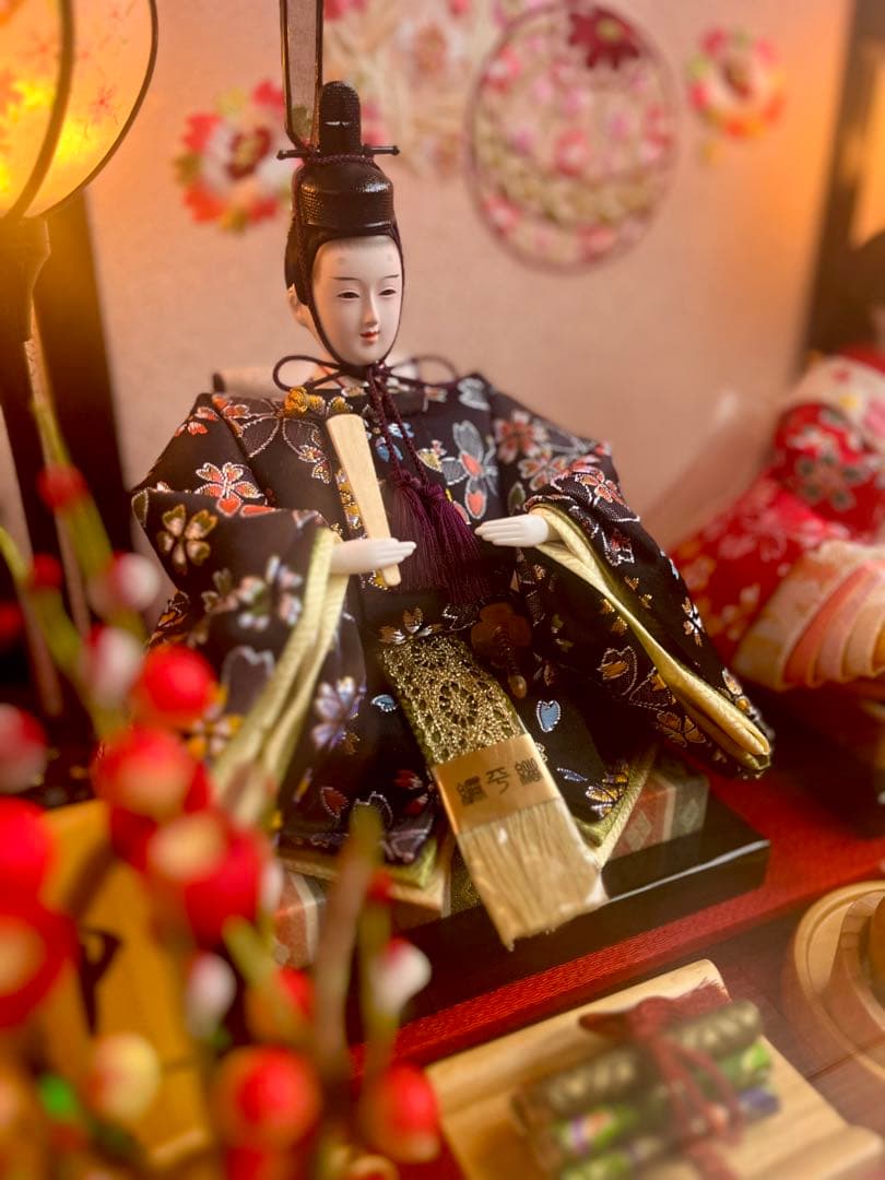 u.h 様　雛人形 二人 親王飾りアクリルケース ひな祭り ひな人形