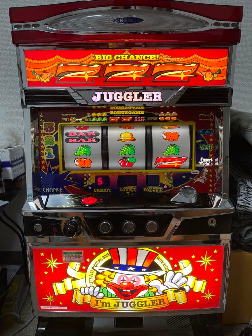 SアイムジャグラーEX 6号機 コイン不要機 ボリューム調整付 アイム