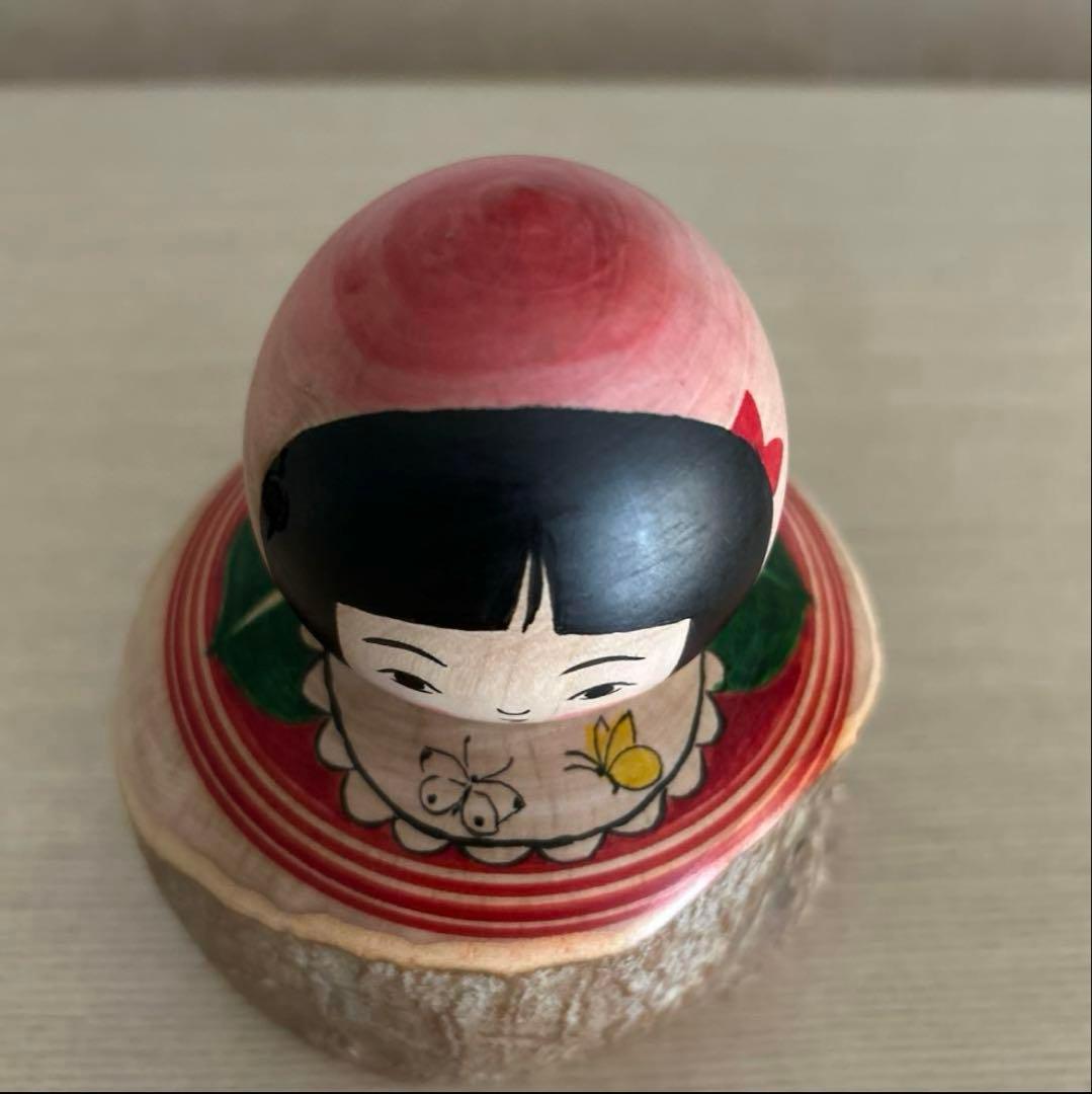 津軽系】本間直子工人 こけし 津軽系 / 本間直子工人（佐藤善二型）A