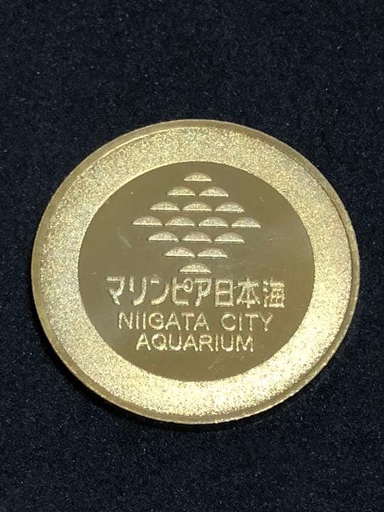 水族館4☆新潟☆マリンピア日本海9☆ラッコ☆記念メダル☆茶
