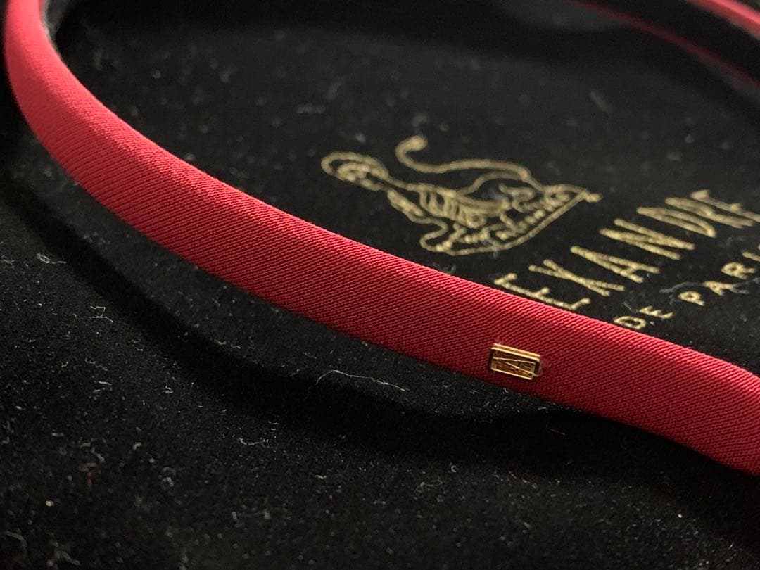 ALEXANDRE DE PARIS レッド ヘアバンド カチューシャ 赤