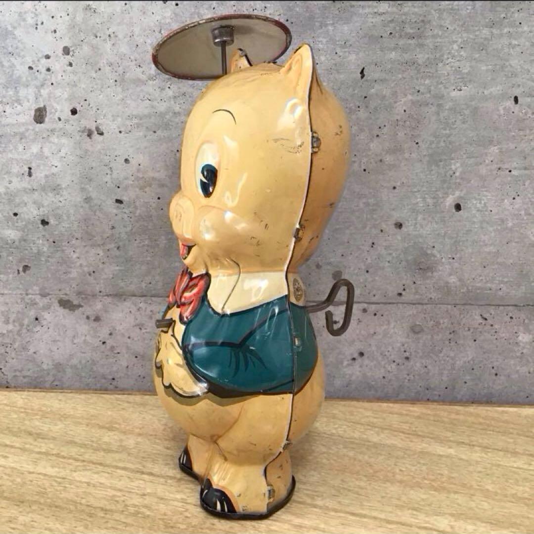 ポーキーピッグ 1930年代 ブリキ製 ラインマー 超レア