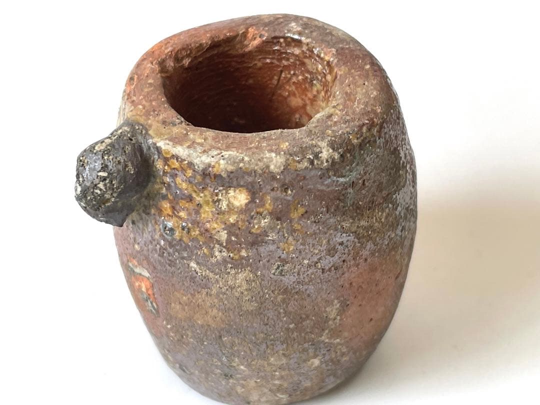 骨董　アンティーク　香合　蓋置　4点　ミニチュア　鍋島　織部　古備前　おもり　錘