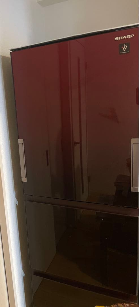 【MI】　　SHARP SJ-GW36D 冷蔵庫 赤　プラズマクラスター
