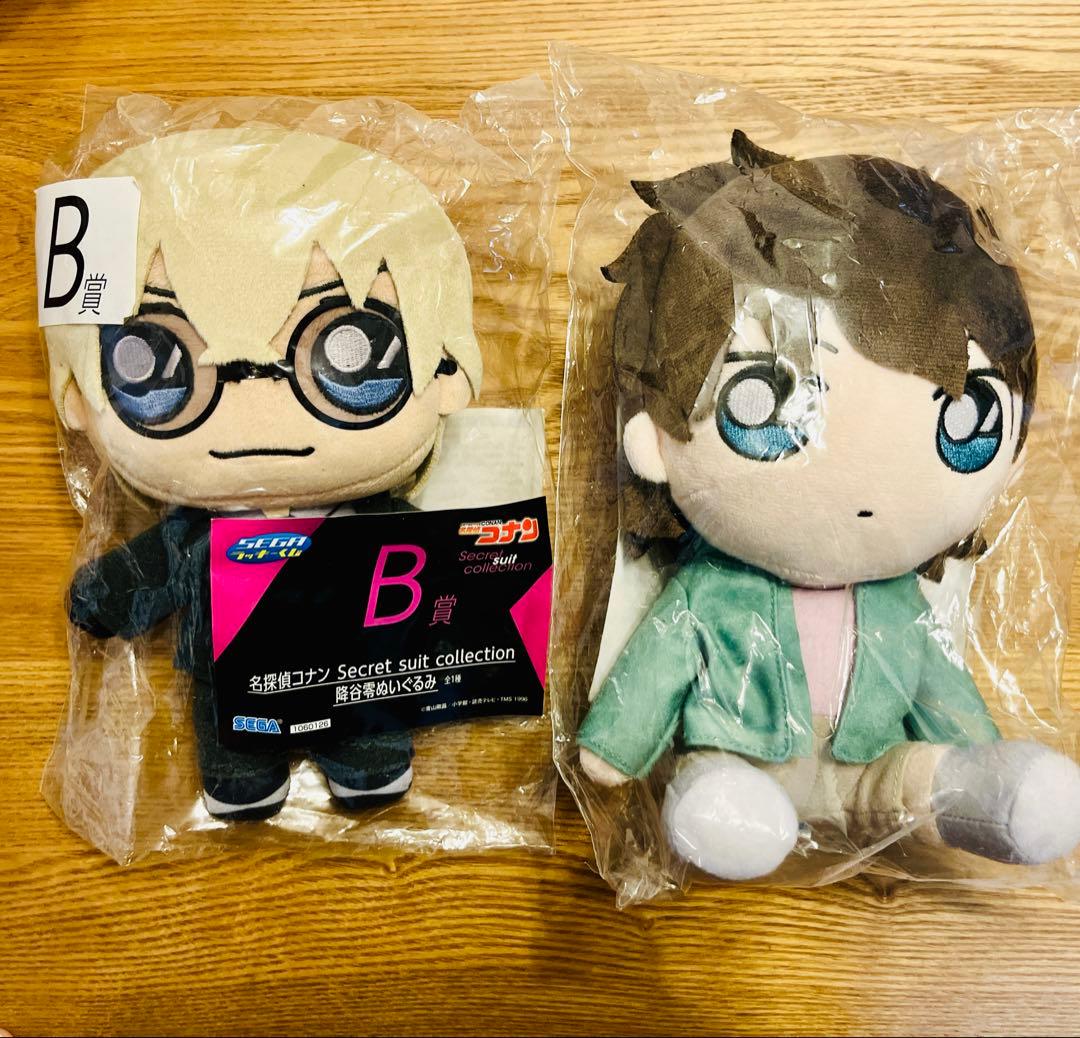 名探偵コナンセガラッキーくじ ぬいぐるみ 降谷零 松田陣平 - メルカリ