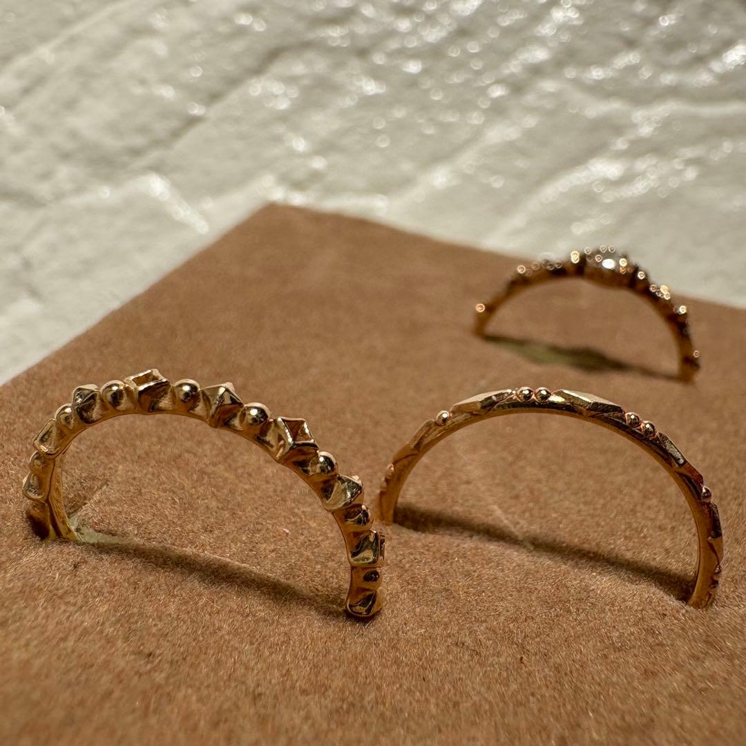 極美品✨【MARIA BLACK】リング 3点 ゴールド