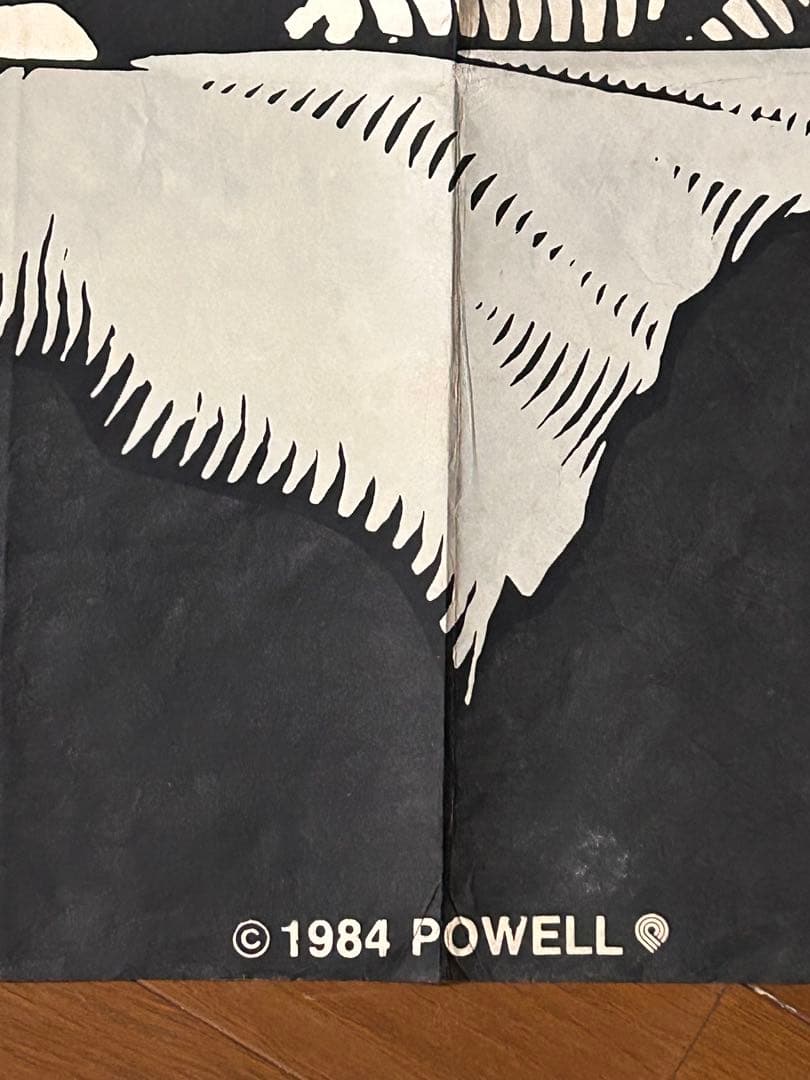 POWELL BONES スカルデザイン バナー ヴィンテージ1984年製