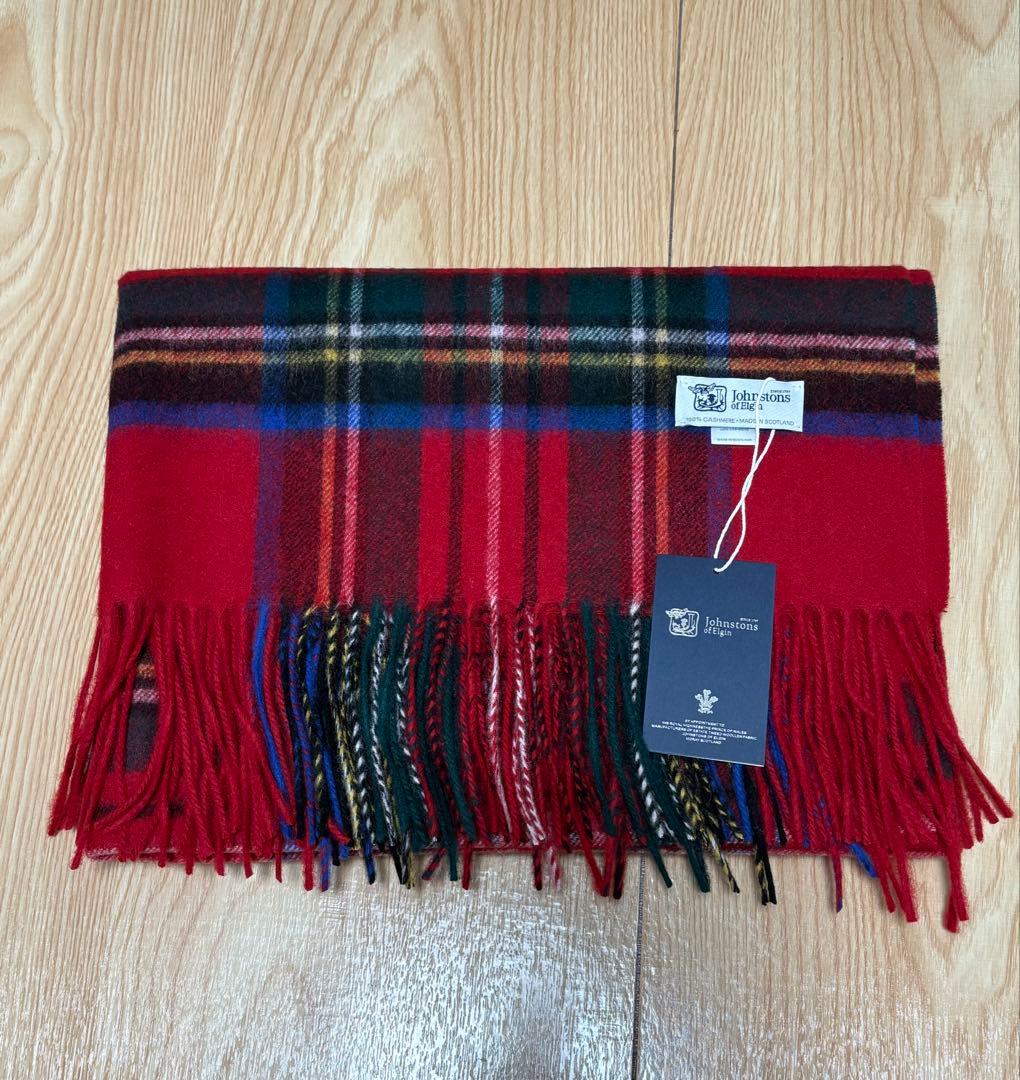 ジョンストンズ 大判 マフラー スカーフ ロイヤルスチュワート - メルカリ