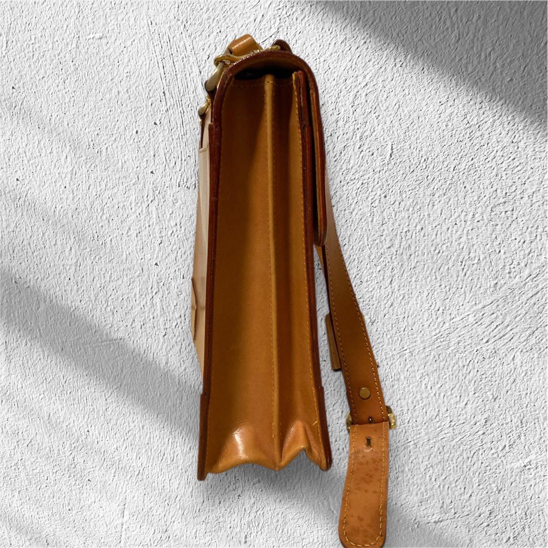 FIVE WOODS ブリーフケース 本革 レザー 林五 真ちゅう鍵付き