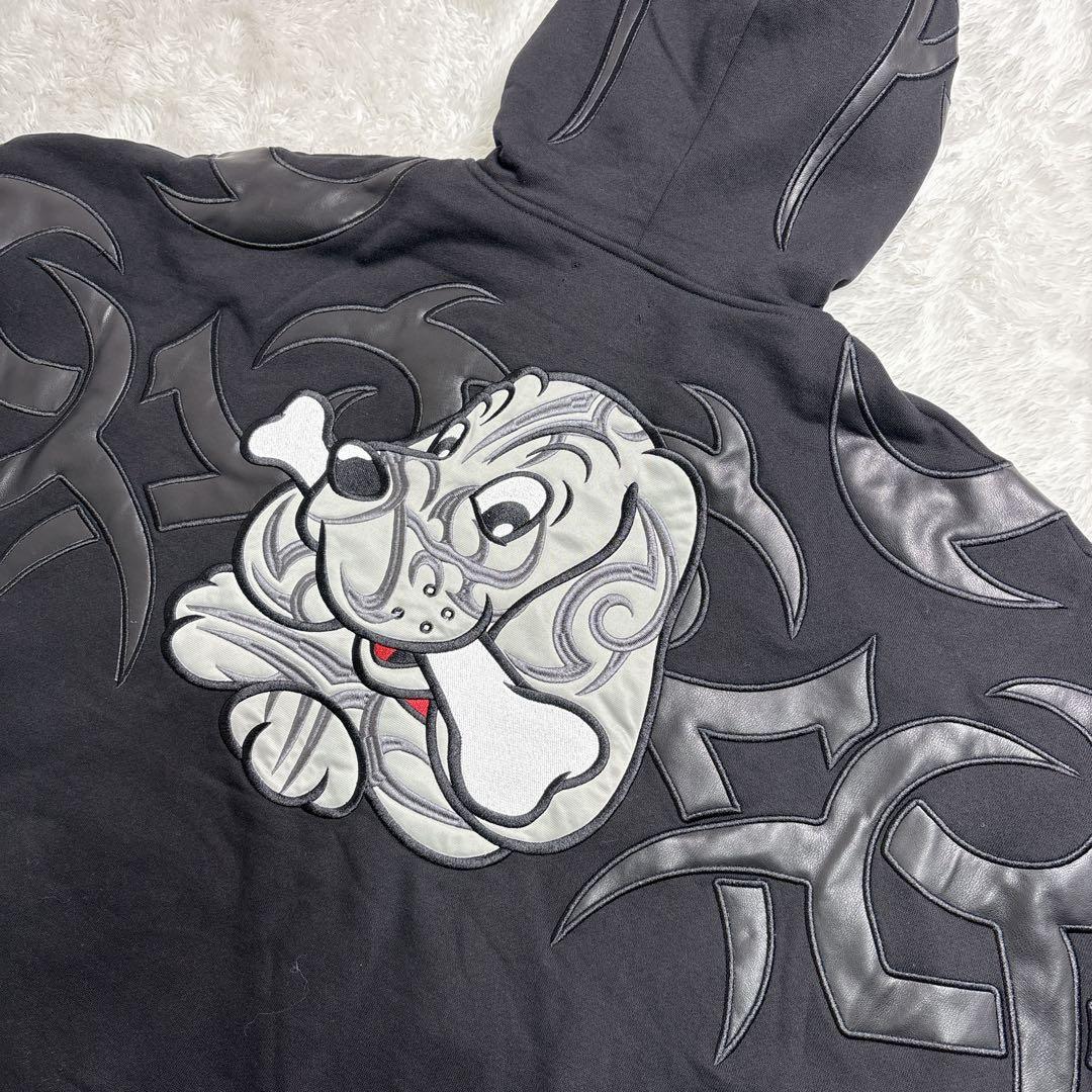 新品タグ付き✨GALFY✨ガルフィー 部族系ダブダブパーカー中型犬 Ｌサイズ