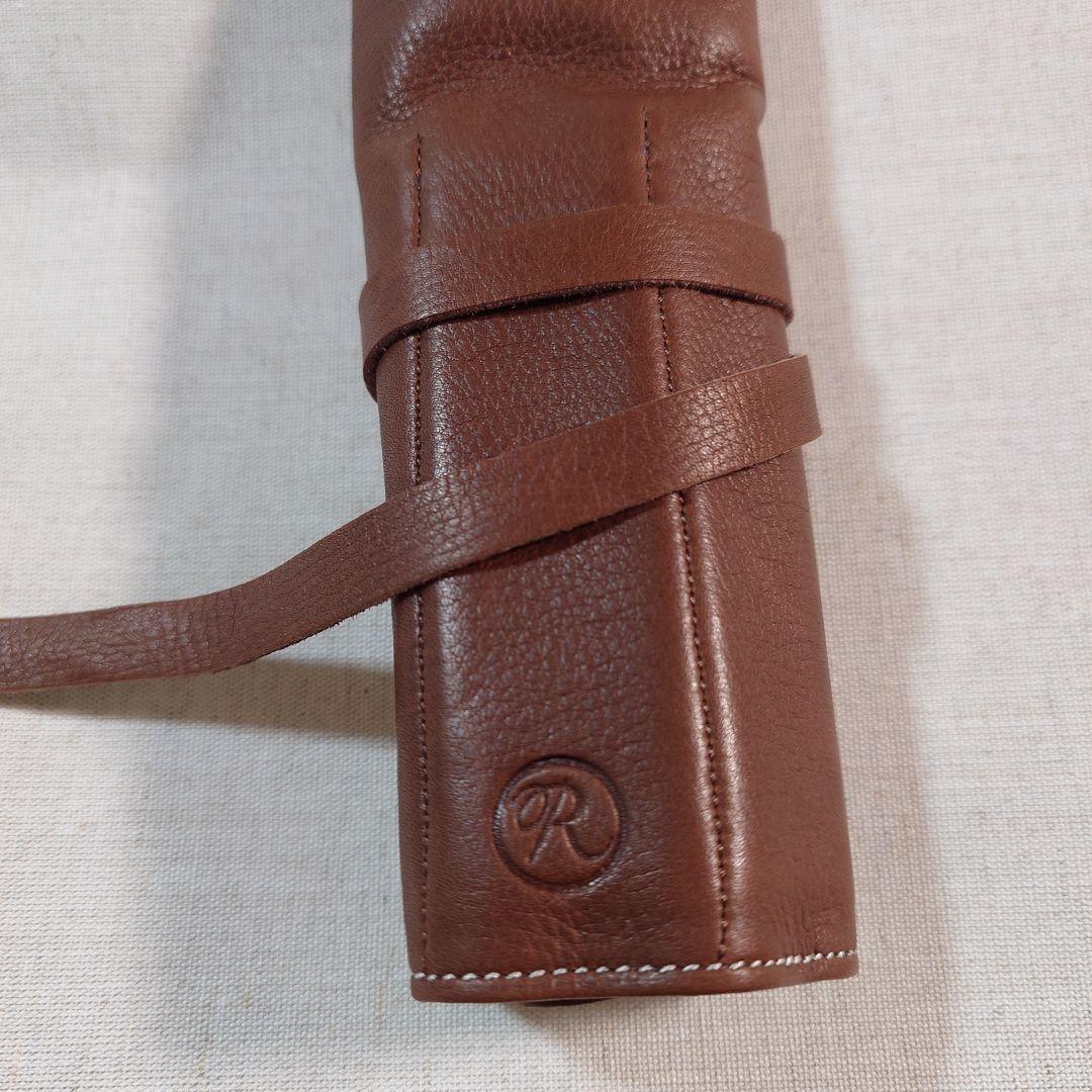 新品】本革 伊東屋 ロメオ オイルキップロールペンケース ブラウン