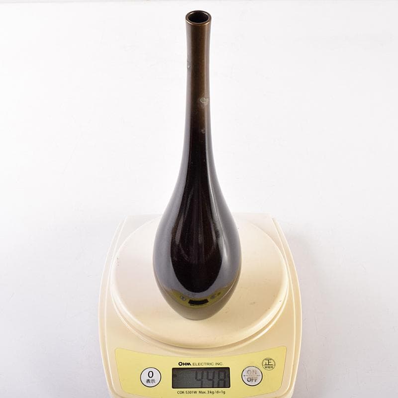 中川浄益造 唐銅 曽呂花入 表千家十三代即中斎極め箱 M R8523 - メルカリ