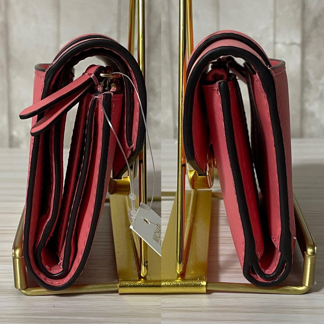 早い者勝ち！訳あり新品 MICHEAL KORS 三つ折り財布 ピンク