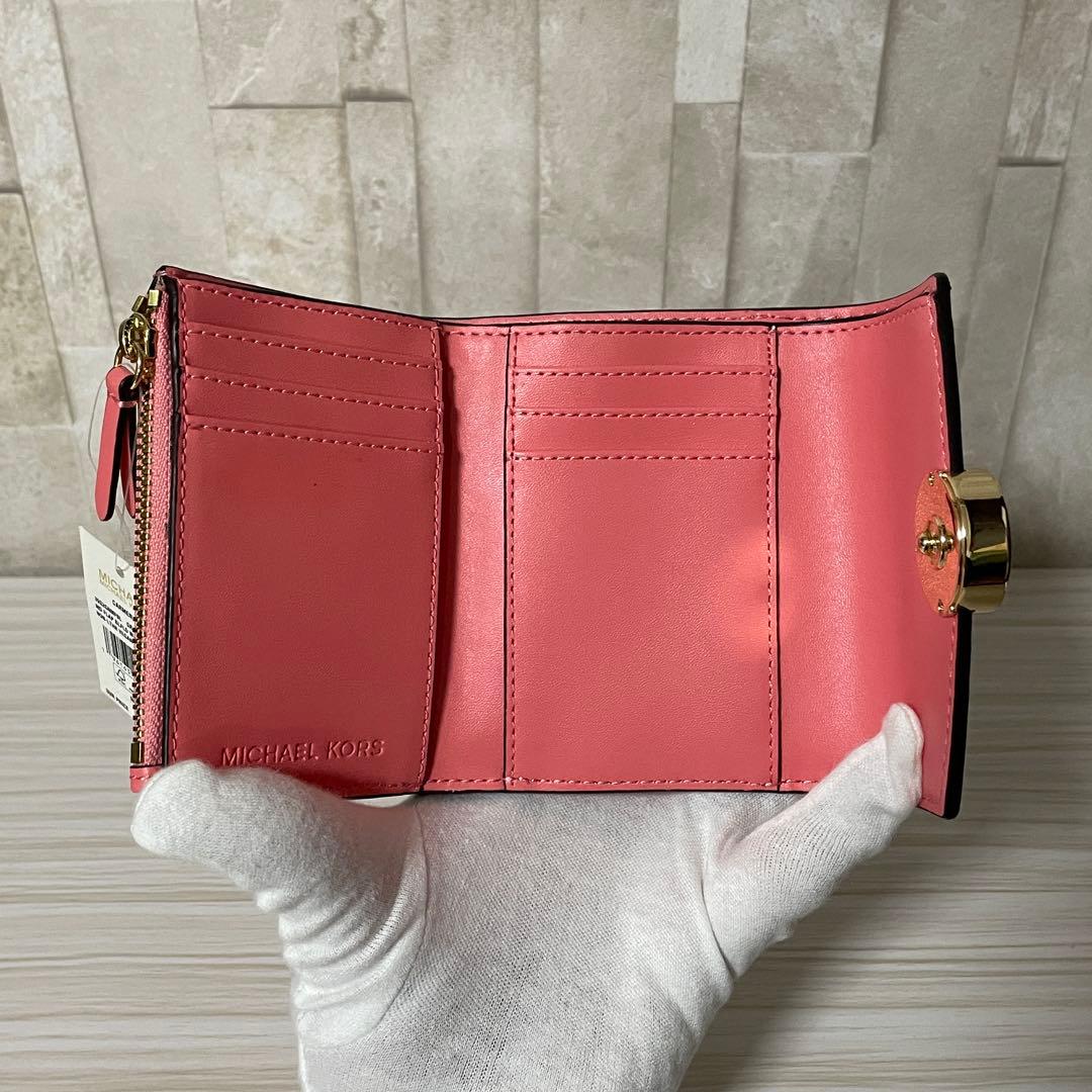 早い者勝ち！訳あり新品 MICHEAL KORS 三つ折り財布 ピンク