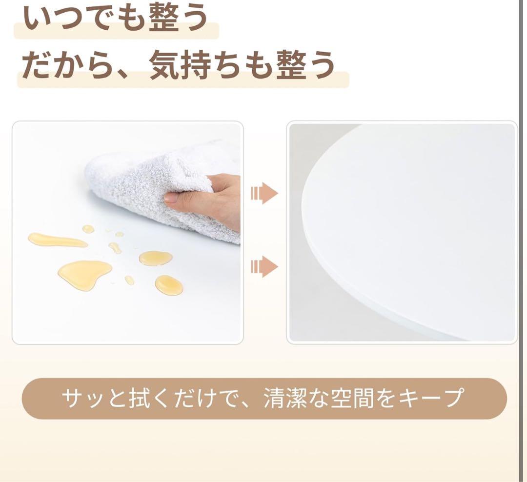 ❣️丸テーブル ダイニングテーブル 幅60mカフェテーブル ホワイト