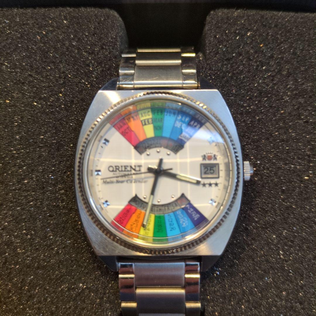 ORIENT 自動巻き時計 デイデイト表示 EU 04CO【レトロ】