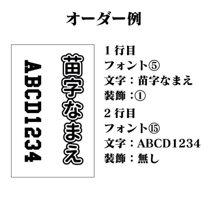 文字だけ キンブレシート オーダー受付中