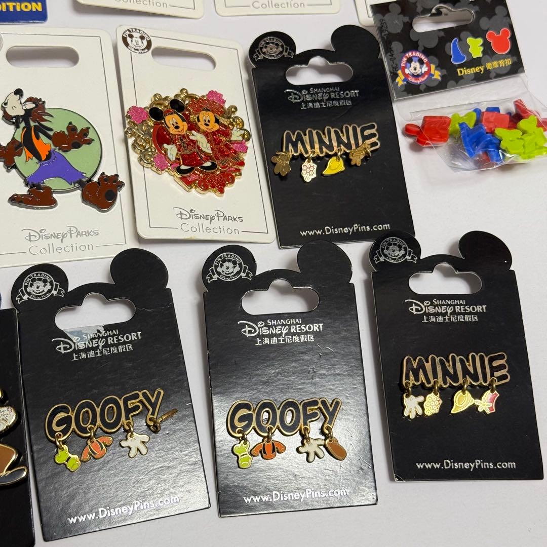 海外ディズニー ピンバッジ ピンバッチ 香港 上海 ミッキー ミニー