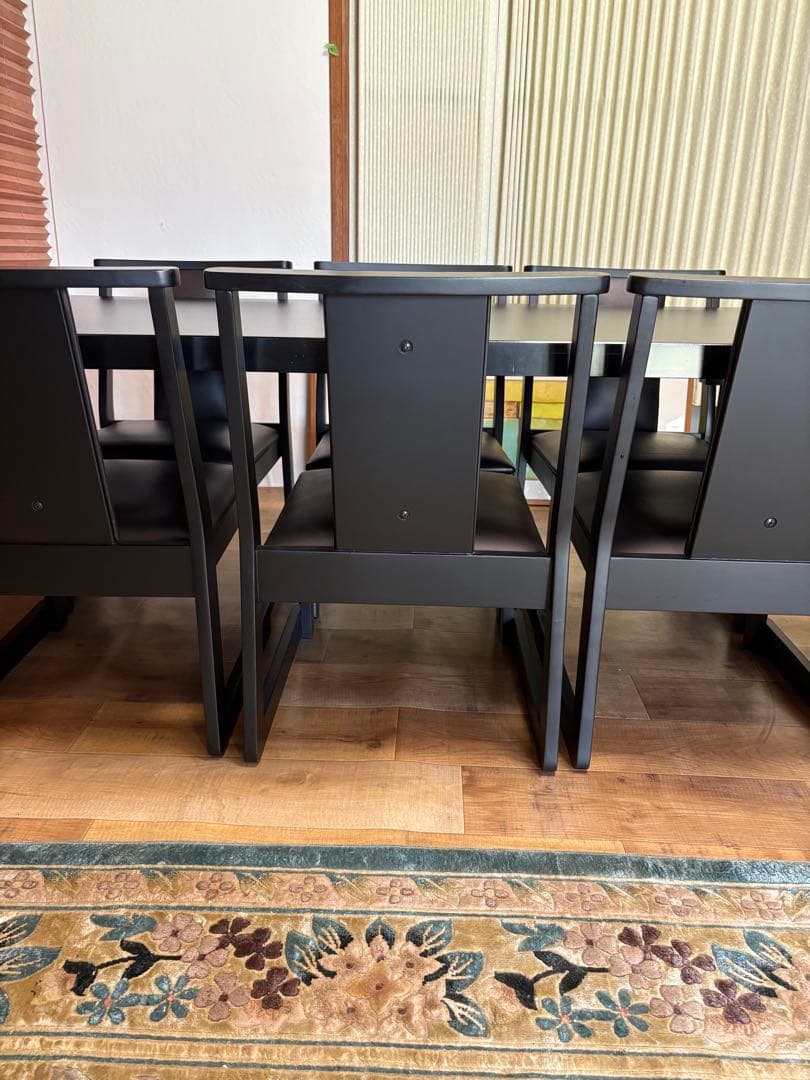 木曽　本山漆器　ダイニングテーブル　6人用　業務用　低めの　和室も　テーブルのみ