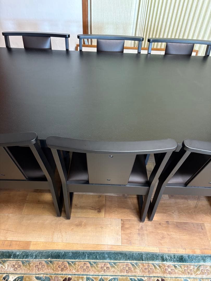 木曽　本山漆器　ダイニングテーブル　6人用　業務用　低めの　和室も　テーブルのみ