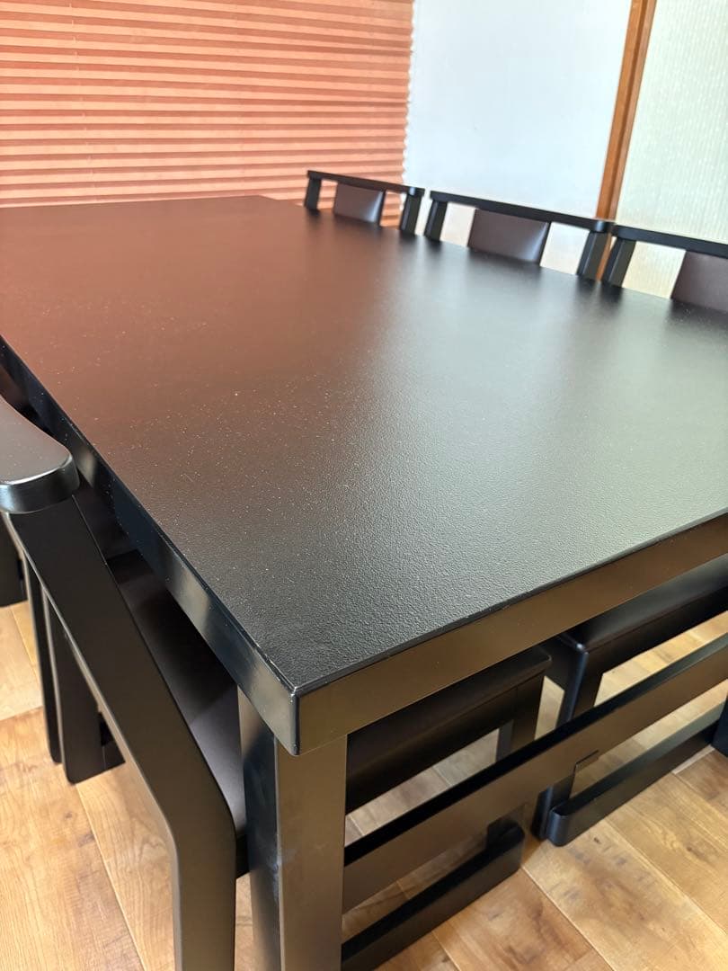 木曽　本山漆器　ダイニングテーブル　6人用　業務用　低めの　和室も　テーブルのみ