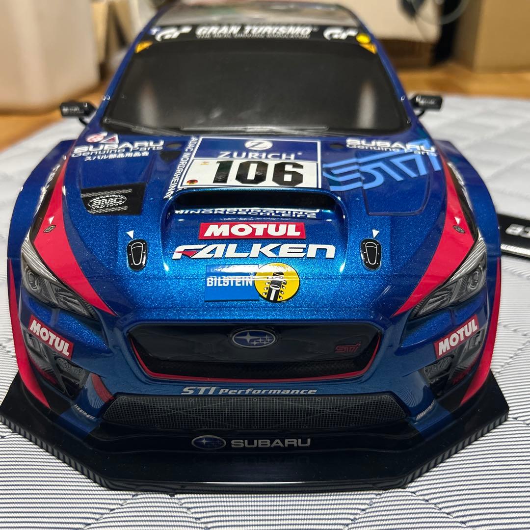極美品　タミヤ　1/10スケールラジコンボディー　スバルWRX STI
