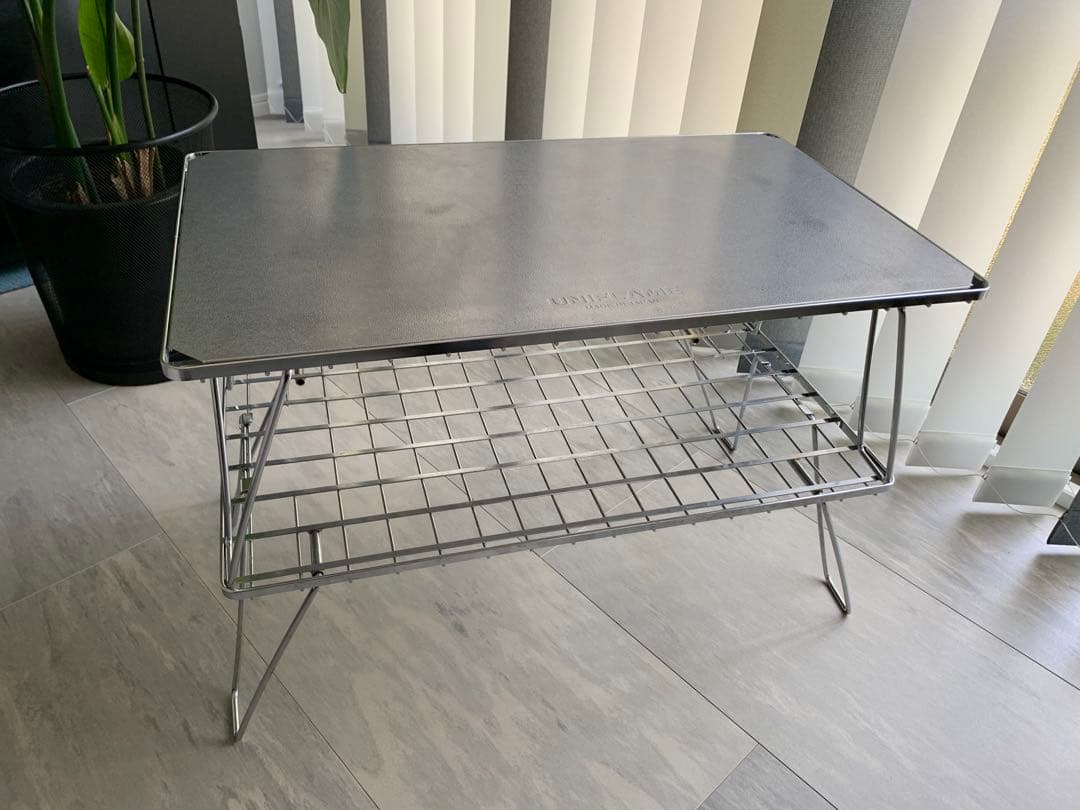 廃版 ユニフレーム フィールドラック シルバー 2枚 ステンレス天板