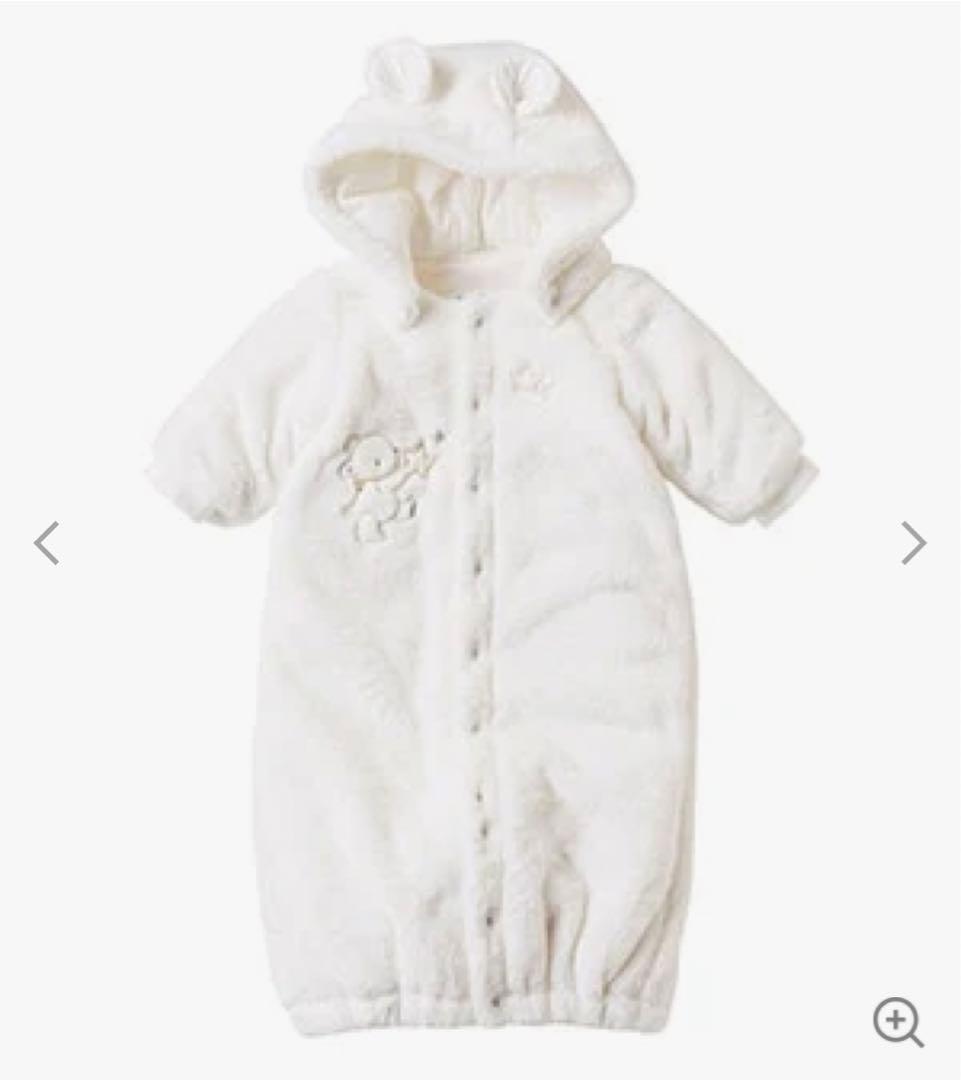 【familiar】 おくるみ兼ジャンプスーツ サイズ60cm