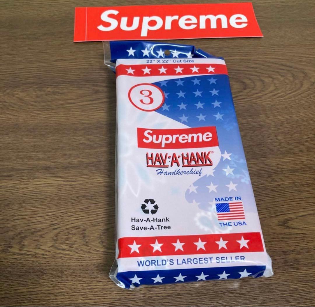 3色セット新品未使用　Supreme Hav-A-Hank Bandanas