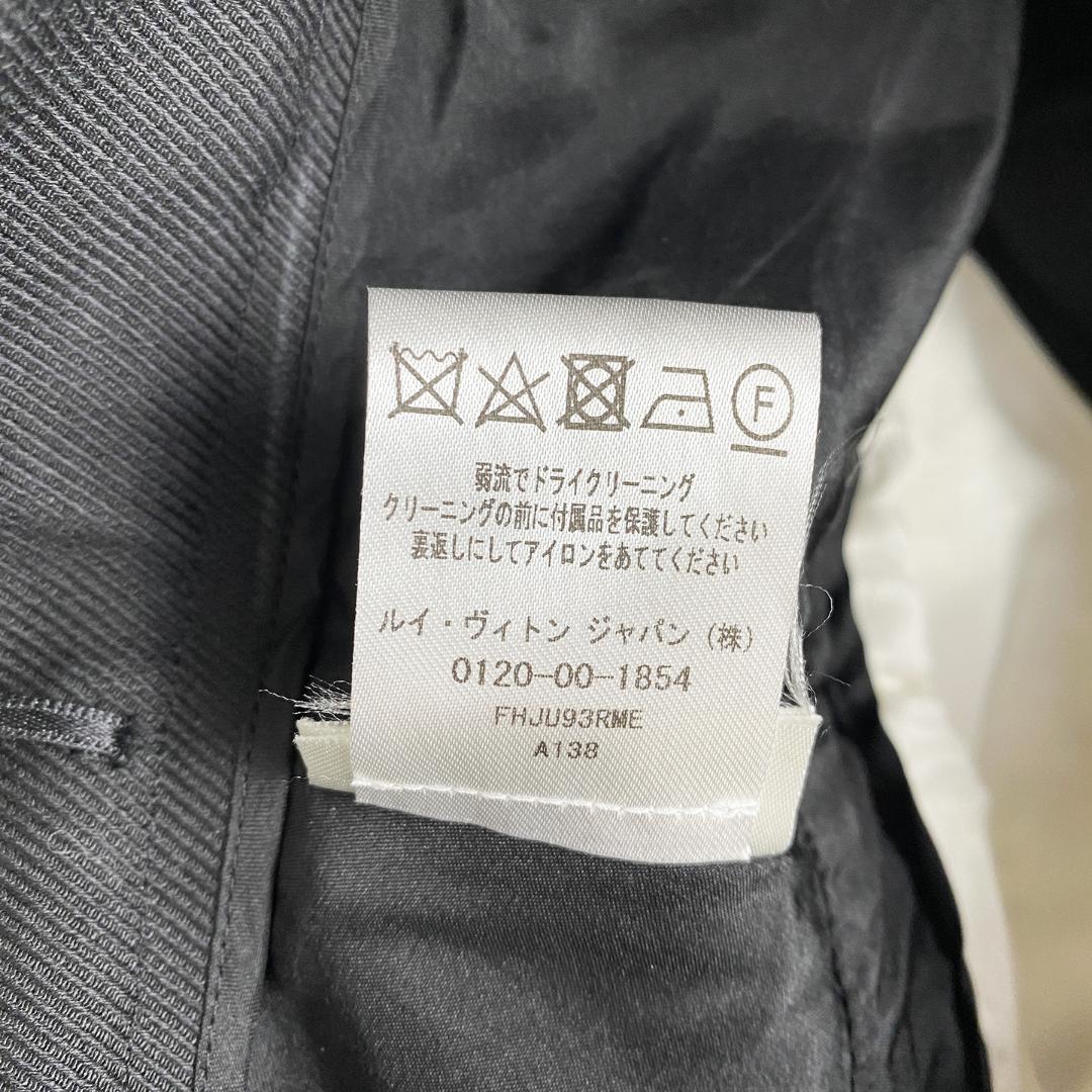 美品 LOUIS VUITTON バイカラー レース 膝丈 フレアスカート 38