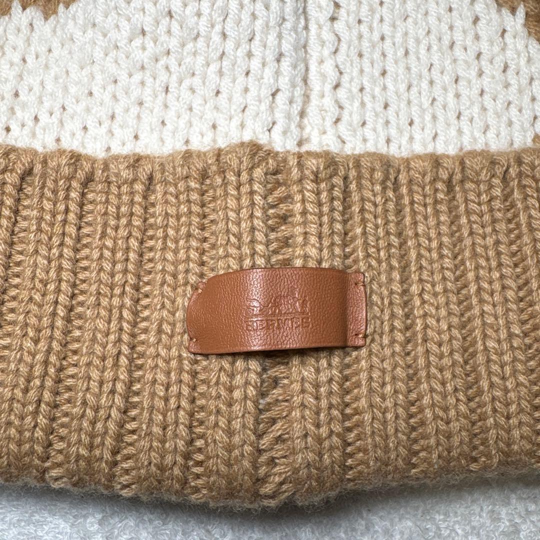 ほぼ新品 HERMES エルメス クリック セヌエ ニット帽 Mサイズ C HERMES