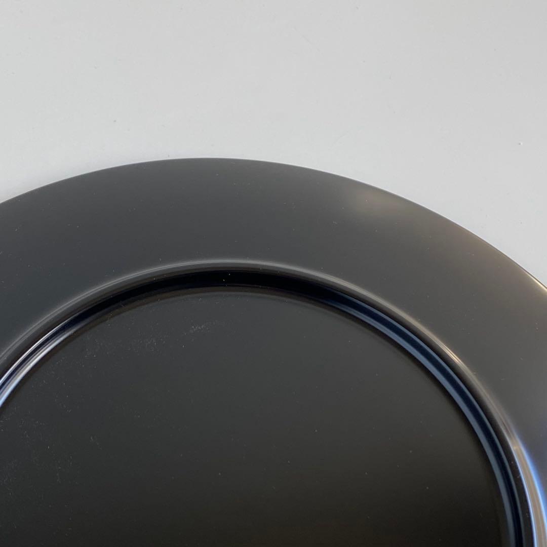 新品未使用品 山田平安堂 プレート大 2枚セット 海龍 飾皿 漆器