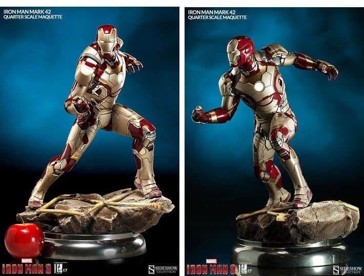 激レア-箱有り・点灯確認済】アイアンマン フィギュア サイドショウ