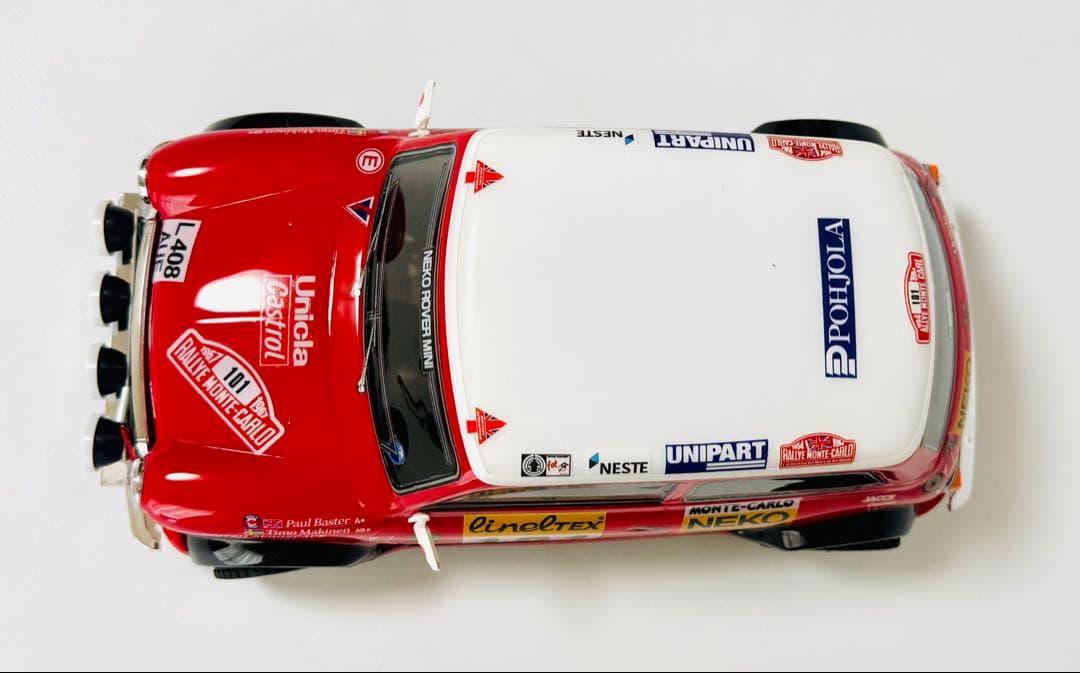 Mシャーシ ローバーミニ モンテカルロラリー12灯 電飾仕様 新品ボディ