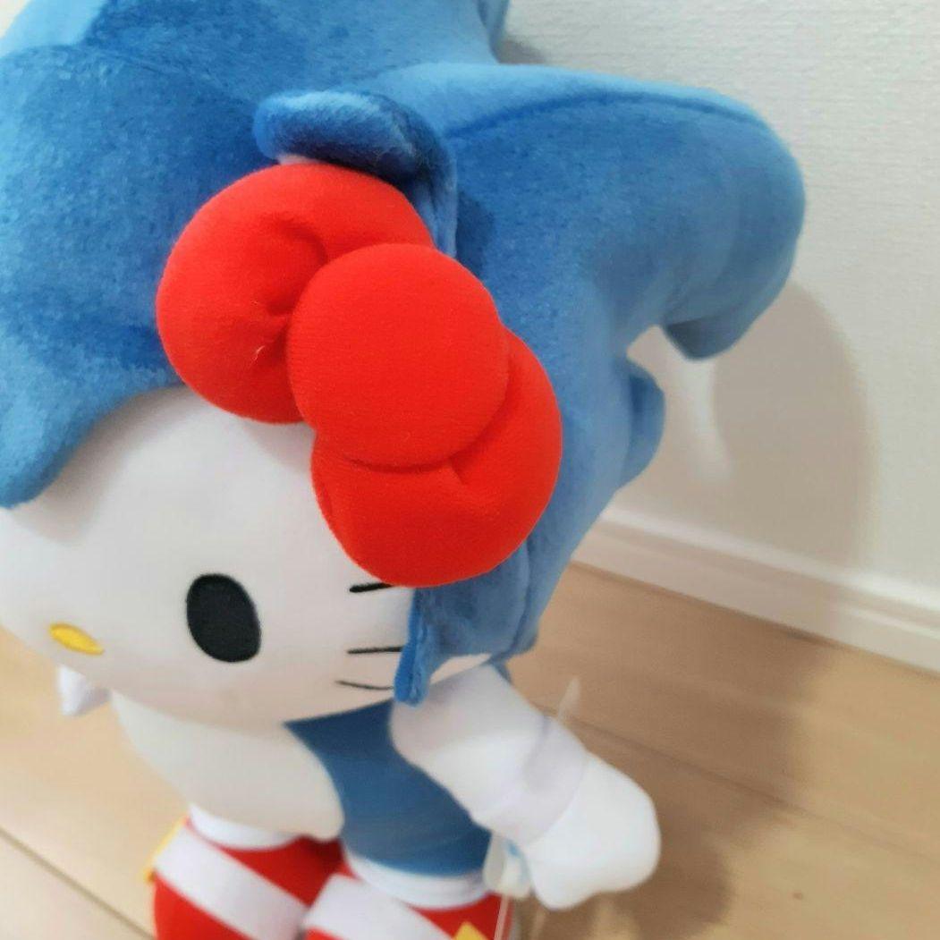 Sonic×HELLO KITTYコラボ特大ぬいぐるみ《非売品》ソニック×キティ
