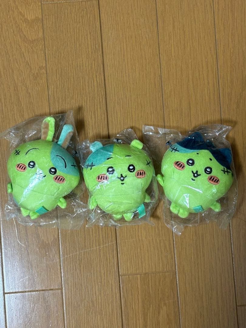 ちいかわ仮装たのしい～！マスコット ゾンビなちいかわハチワレうさぎ3個