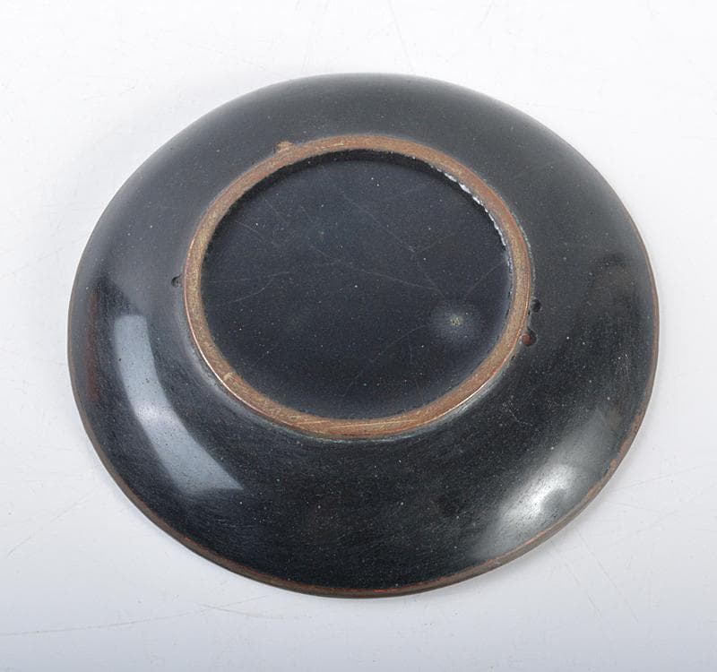 七宝焼 古七宝琺瑯彩 オコゼ 魚文盤 小皿 M R4298