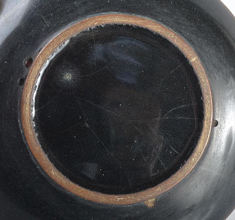 七宝焼 古七宝琺瑯彩 オコゼ 魚文盤 小皿 M R4298