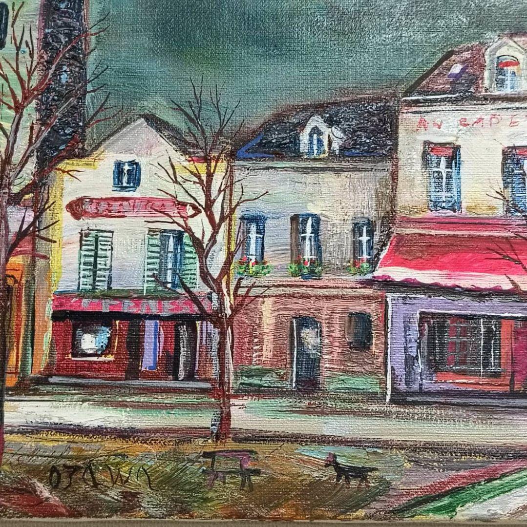 小澤勇寿郎 テアトル広場 美品の油絵です