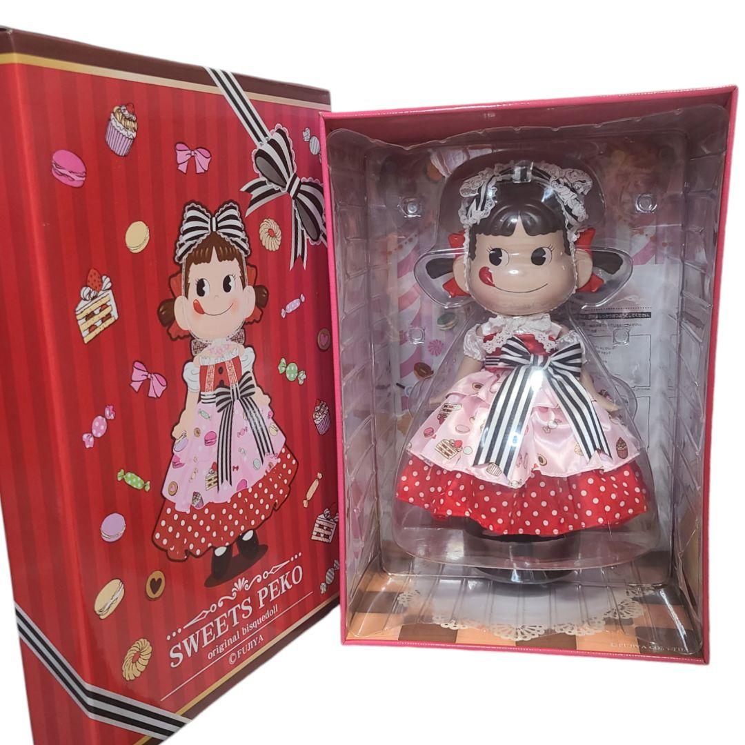 美品 スイーツペコちゃん ビスクドール 人形 不二家 シリアルナンバー