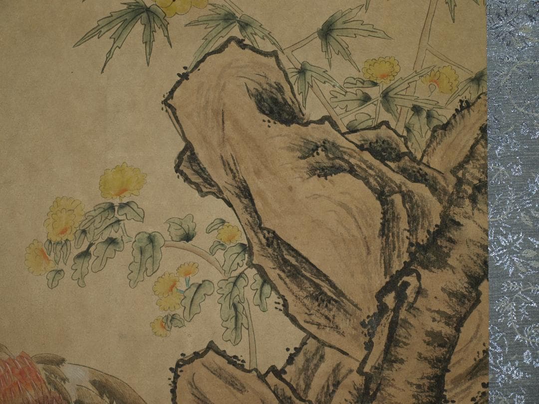 中国古美術 唐時代の人物図 肉筆絵 激安骨董品 BD312A13-2