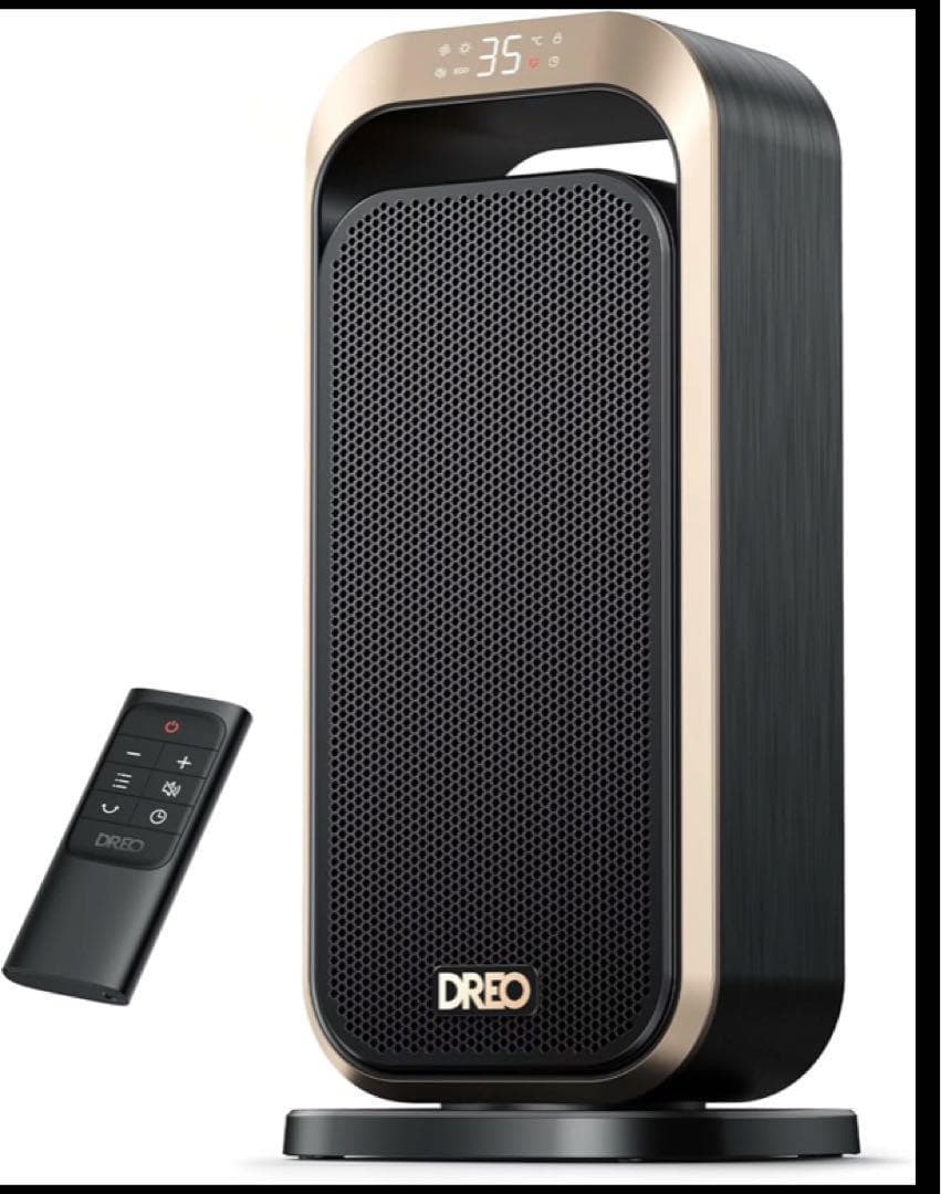 DREO 電気ヒーター リモコン付き 70°首振り