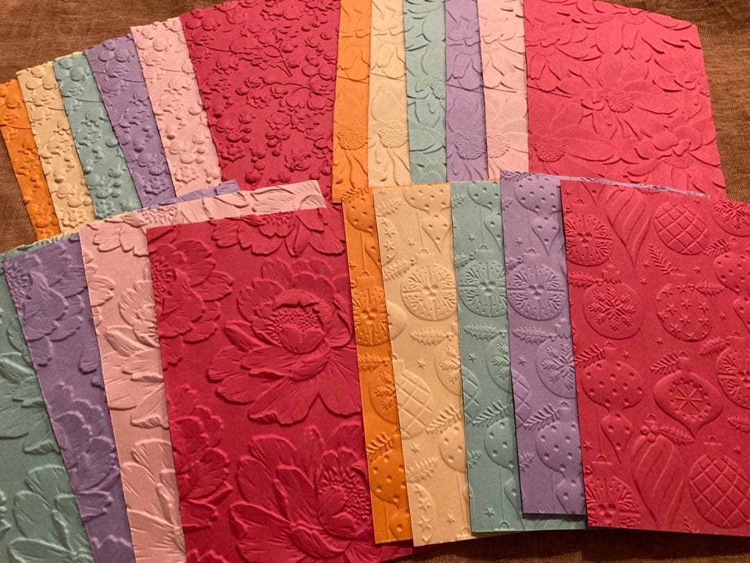 Xmasセット　ジャンクジャーナル　ティムホルツ　エンボスペーパー　インド刺繍