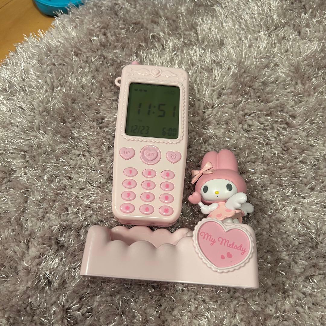 ガラケー形置き時計 サンリオ マイメロディ　おまけ付き★