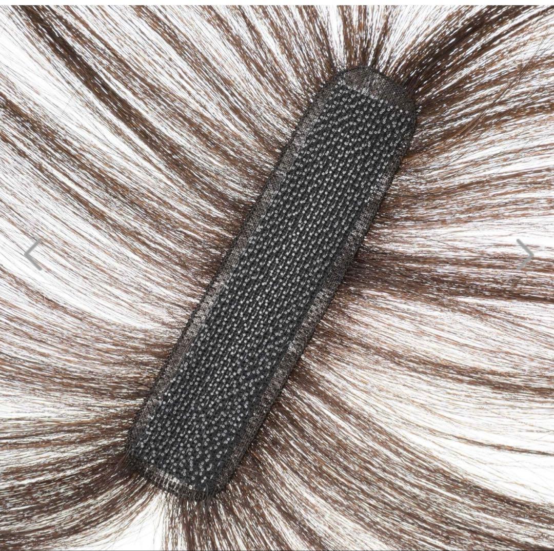 ヘアメイトチャチャ ポイントウィッグ ダークブラウン ショート白髪カバーウィッグ