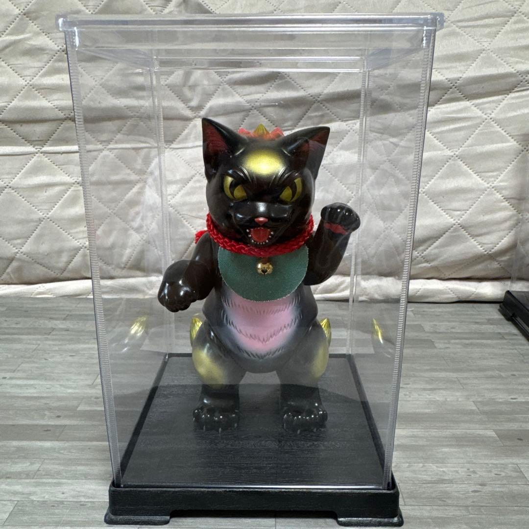 小夏屋　大王ネゴラ　黒招き猫　ソフビ