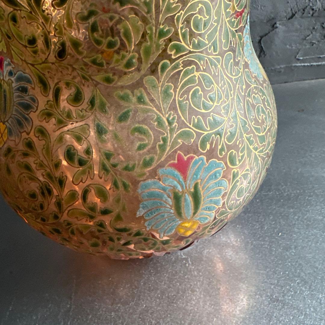 ヴィンテージ素敵すぎる！ずっしり 金彩 花瓶