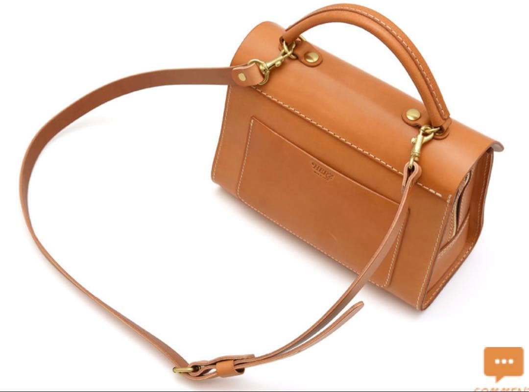 HERZ アオリノハンドバッグ　ショルダーバッグ